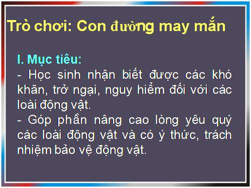 Trò chơi - Con đường may mắn