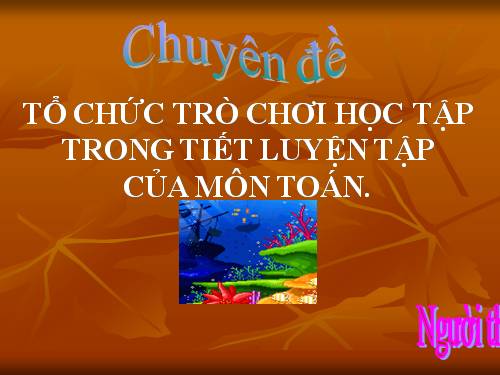 Tổ chức trò chơi học tập TOAN5