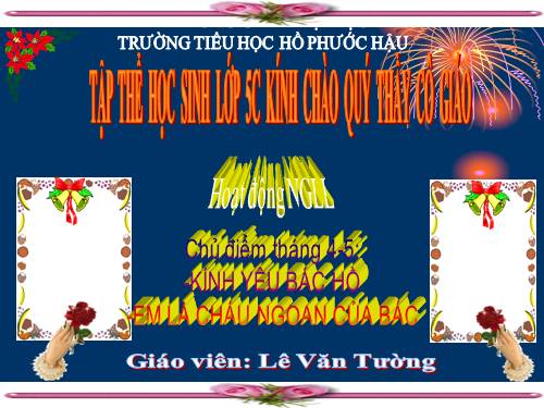 Hoạt động NGLL Tiểu học