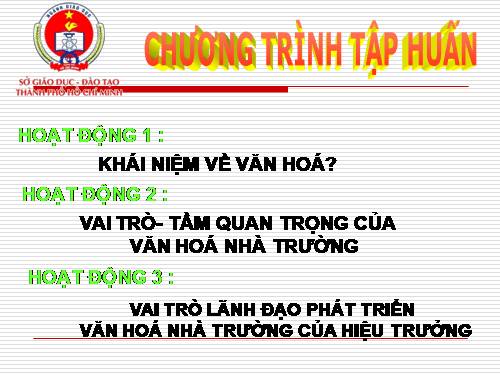 Văn hóa trường học.