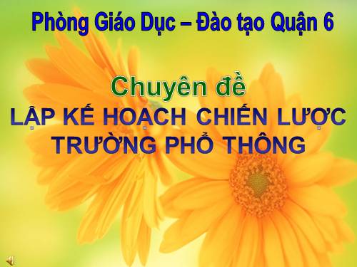 Lập kế hoạch chiến lược trường PT