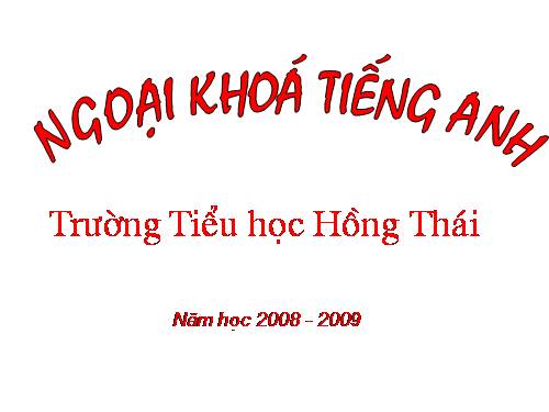 Ngoại khóa Tiếng Anh