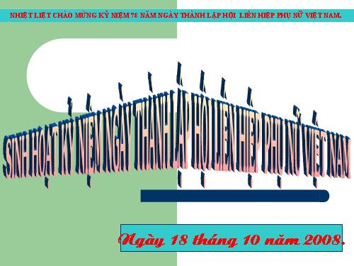 Sinh hoạt kỷ niệm ngày 20/10