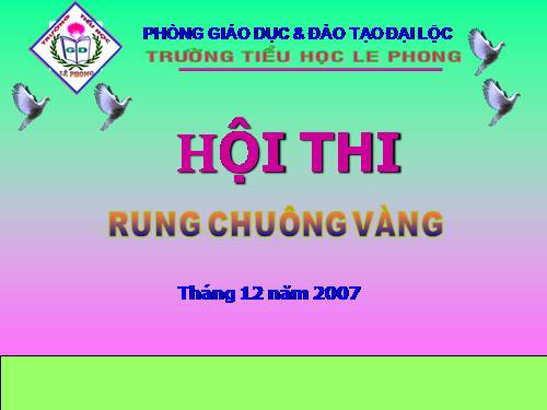 HOI THI rUNG CHUONG VANG