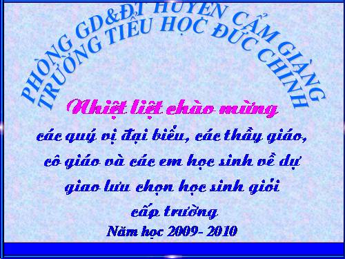 Bai thi giao luu hoc gioi toan dien cap truong nam hoc 2009 - 2010