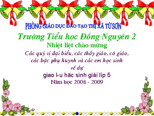 Giao lưu lớp 5