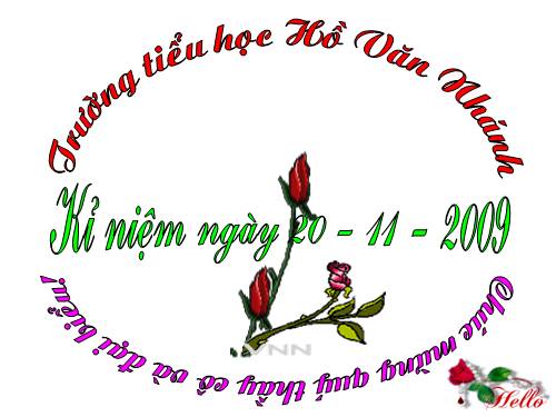 Kỹ niệm ngày 20-11-2009