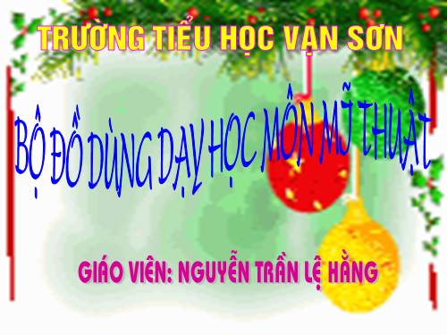 do dung day hoc mon mi thuat