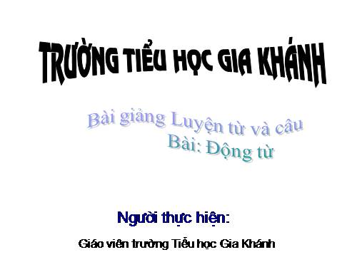 Động từ