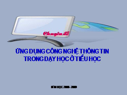 ứng dụng công nghệ thông tin