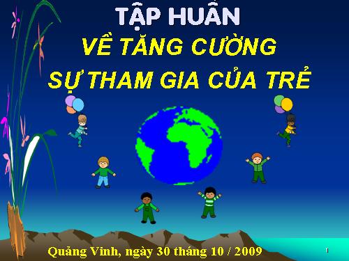 tập huấn: tăng cường swj tham gia của trẻ