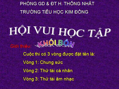 Hoat dong ngoai gio len lop khoi 4