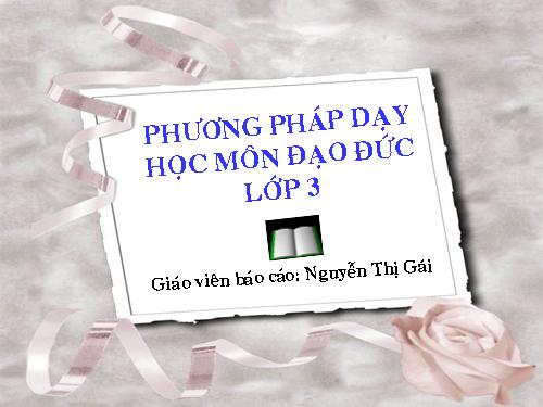 phương pháp dạy Đạo Đức lớp 3