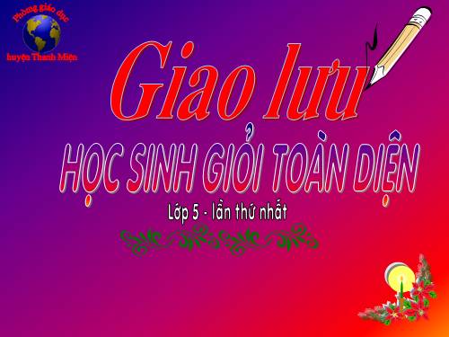 Giao luu hoc sinh gioi