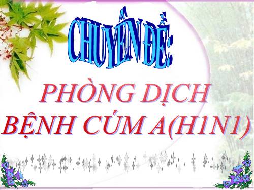 chuyên đề phòng chống cúm A1HN1