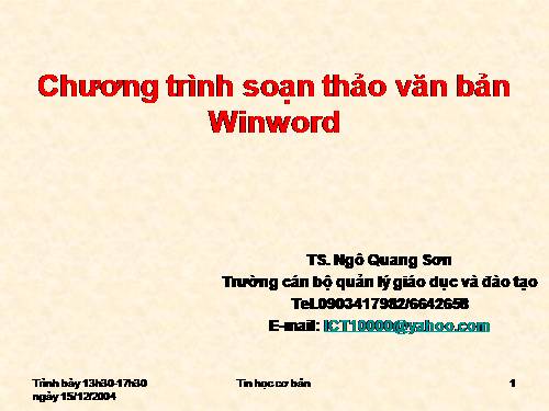 Soan thảo văn bản