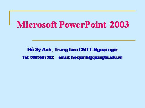 Microsoft PowerPoint 2003