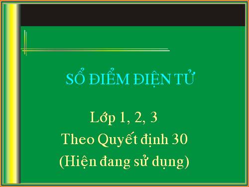 So diem lop 1-2-3.
