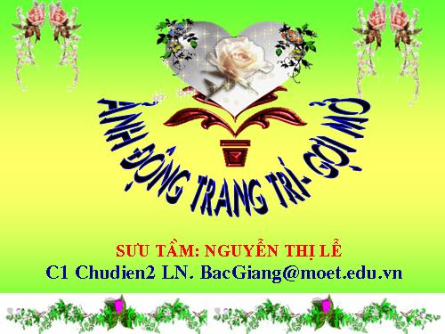 Hình động trang trí hỗ trợ soạn giáo án điện tử