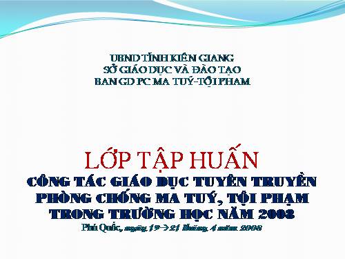 ma túy con sâu hại đời