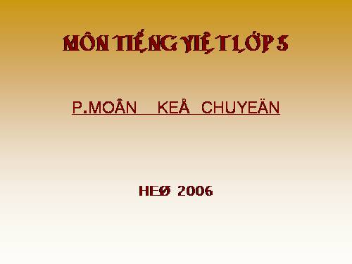 kể chuyện lớp 5 mới