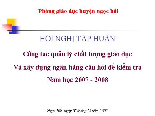 xay dung ngan hang cau hoi