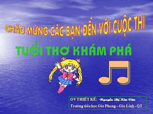 NGOẠI KHOÁ" Tuổi thơ khám phá" Lớp 5