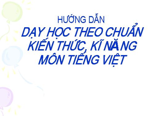 Chuyên đề kiến thức kỷ năng