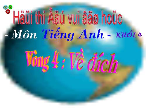 Trò chơi ô chữ-Đố vui để học Khối 4