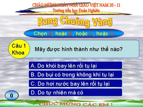 Rung chuông vàng Lớp 4