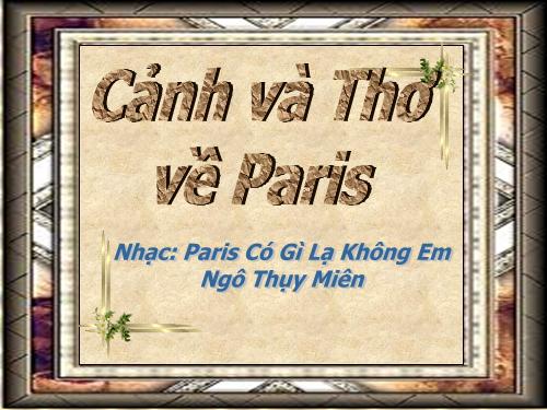 Cảnh đẹp pa ris ( Tuyệt vời)