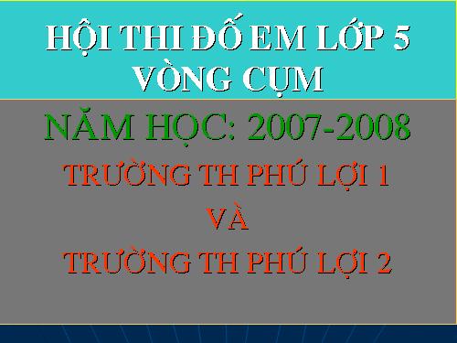 Hội thi đố em