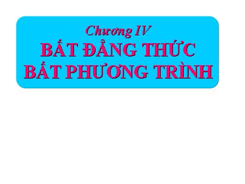 Bất đẳng thức