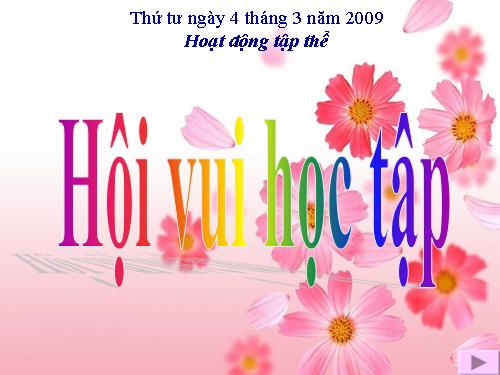 Hoi vui hoc tap thang 3