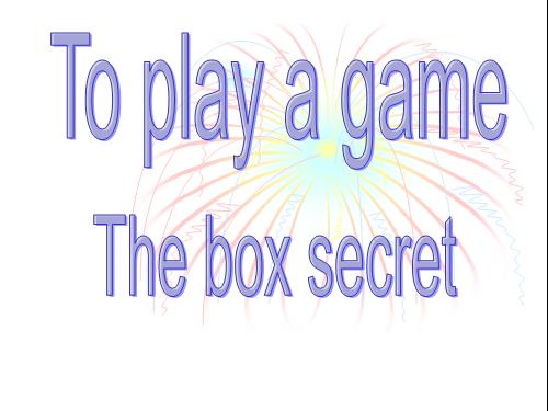 The box secret