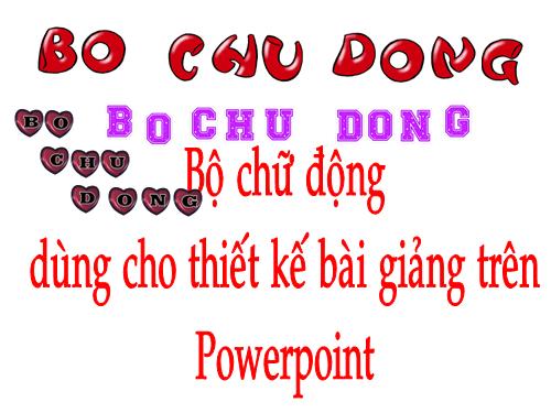 Anh dong ve CHU va SO dung cho thiet ke bai giang tren POWERPOINT