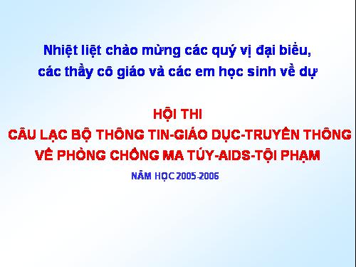 Thi tim hieu Ma tuy - HIV...