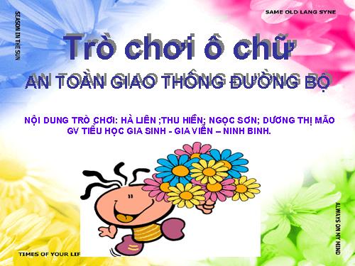 trò chơi ô chữ