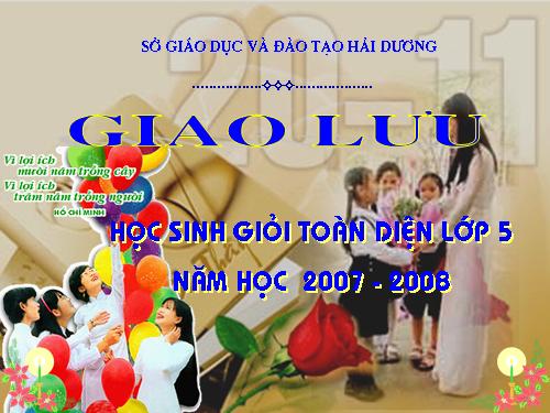 Giao lưu Toán tuổi thơ năm học 2006 - 2007