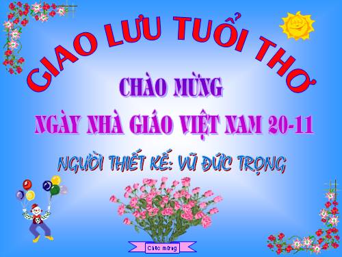 Giao lưu tuổi thơ 20 - 11