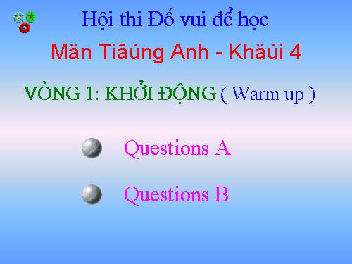 Đố vui để học Tiếng Anh-Lớp 4