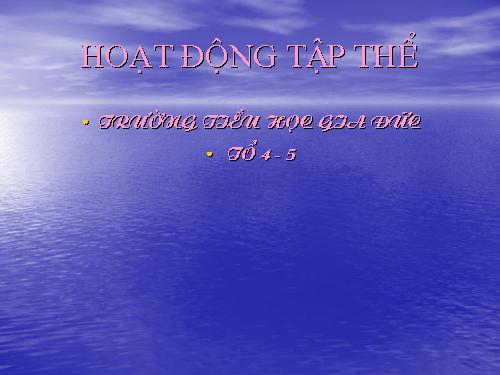 hoat dong tap the- ho hang