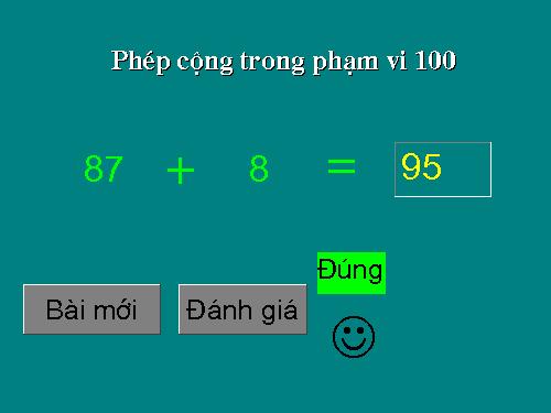 Trắc nghiệm cộng trong PV 100