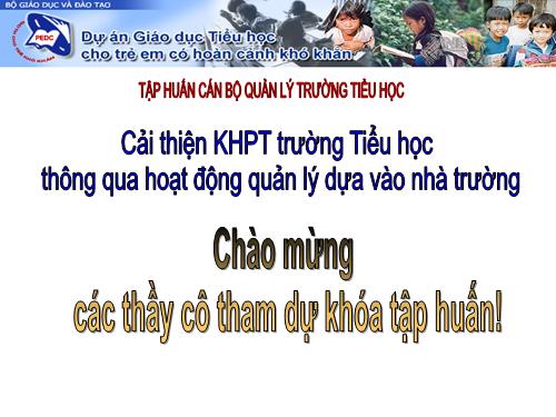 Bài giảng về xây dựng kế hoạch đạt MCLTT