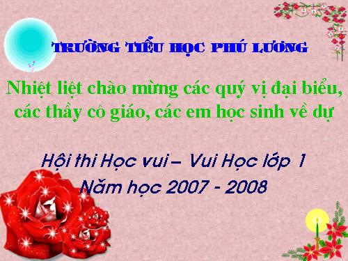 Hội thi "học vui - vui học"