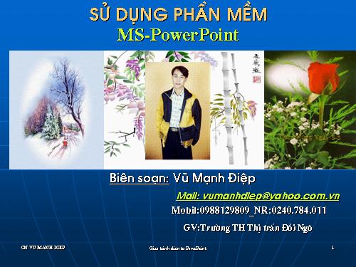 Bài giảng về giáo trình giảng dạy giáo viên trình chiếu