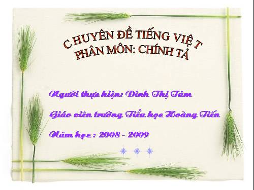chính tả: Dòng kinh quê hương