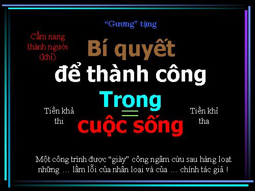 qua tang cuoc song