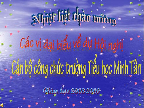 Hội nghị cán bộ công chức 2008-2009