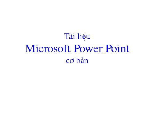 Giao trinh hoc PowePoint Upload